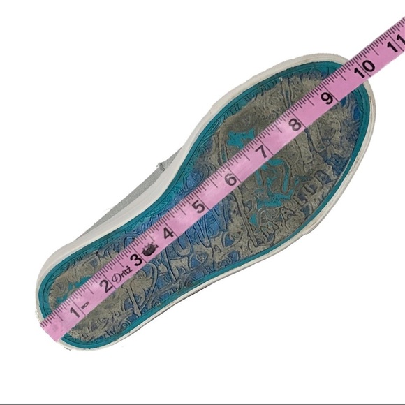 Blowfish Gray Distressed Canvas Sneakers - Picture 13 of 14